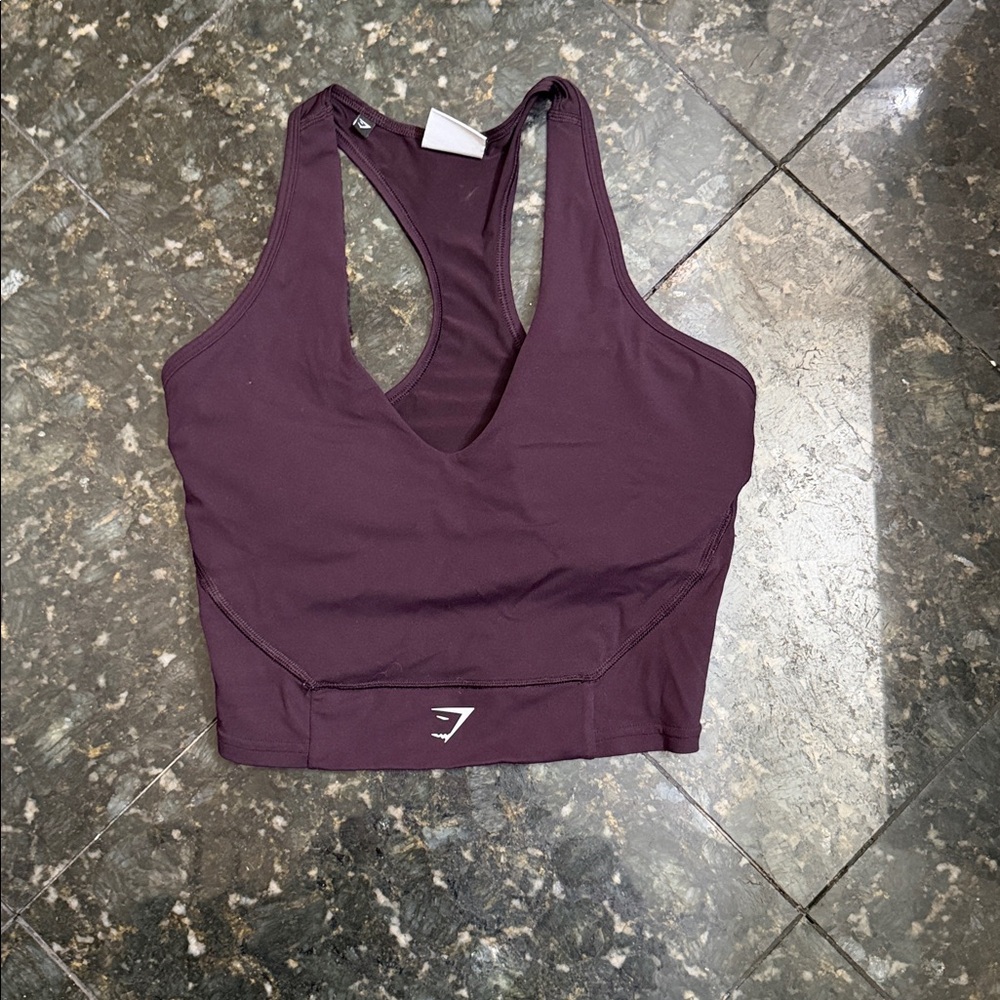 Gymshark Plum Racerback Longline Sports Bra